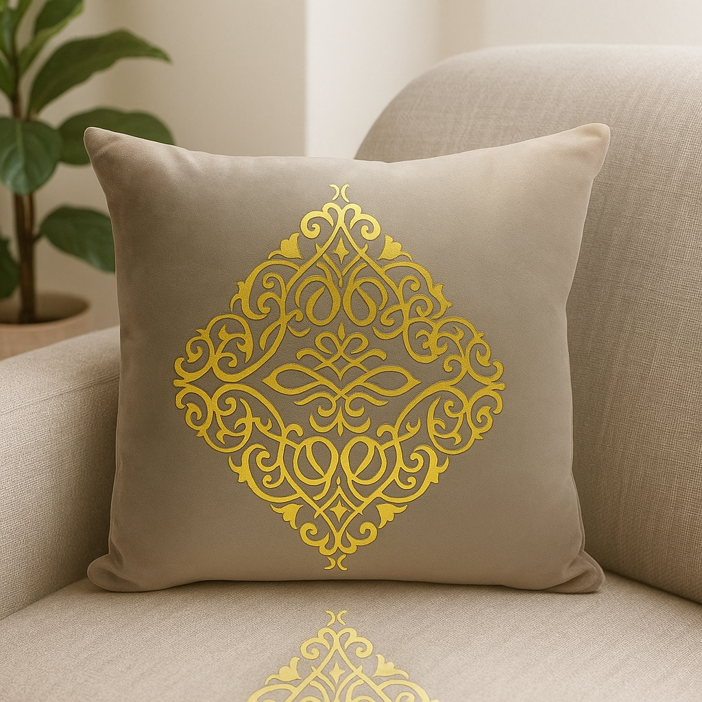 Luxury Embroidered Cushion Covers – 15x15 Inch