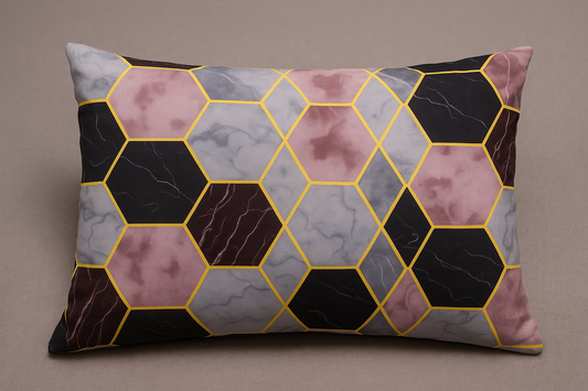 "Modern Abstract Lines – Premium Cotton Bedsheet"